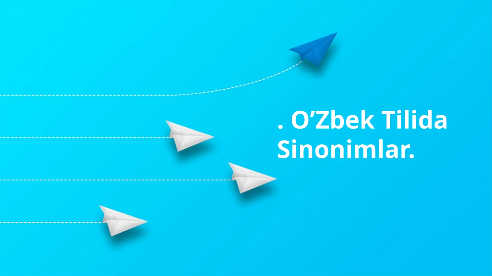 O’Zbek Tilida Sinonimlar