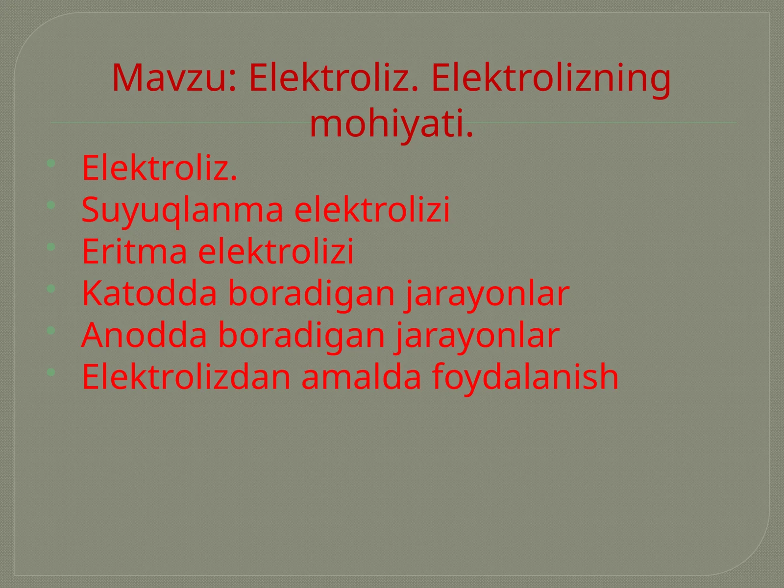 elektroliz