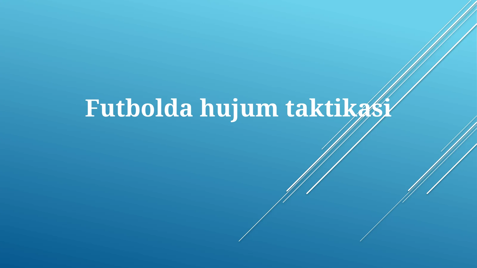 Futboldahujumtaktikasi