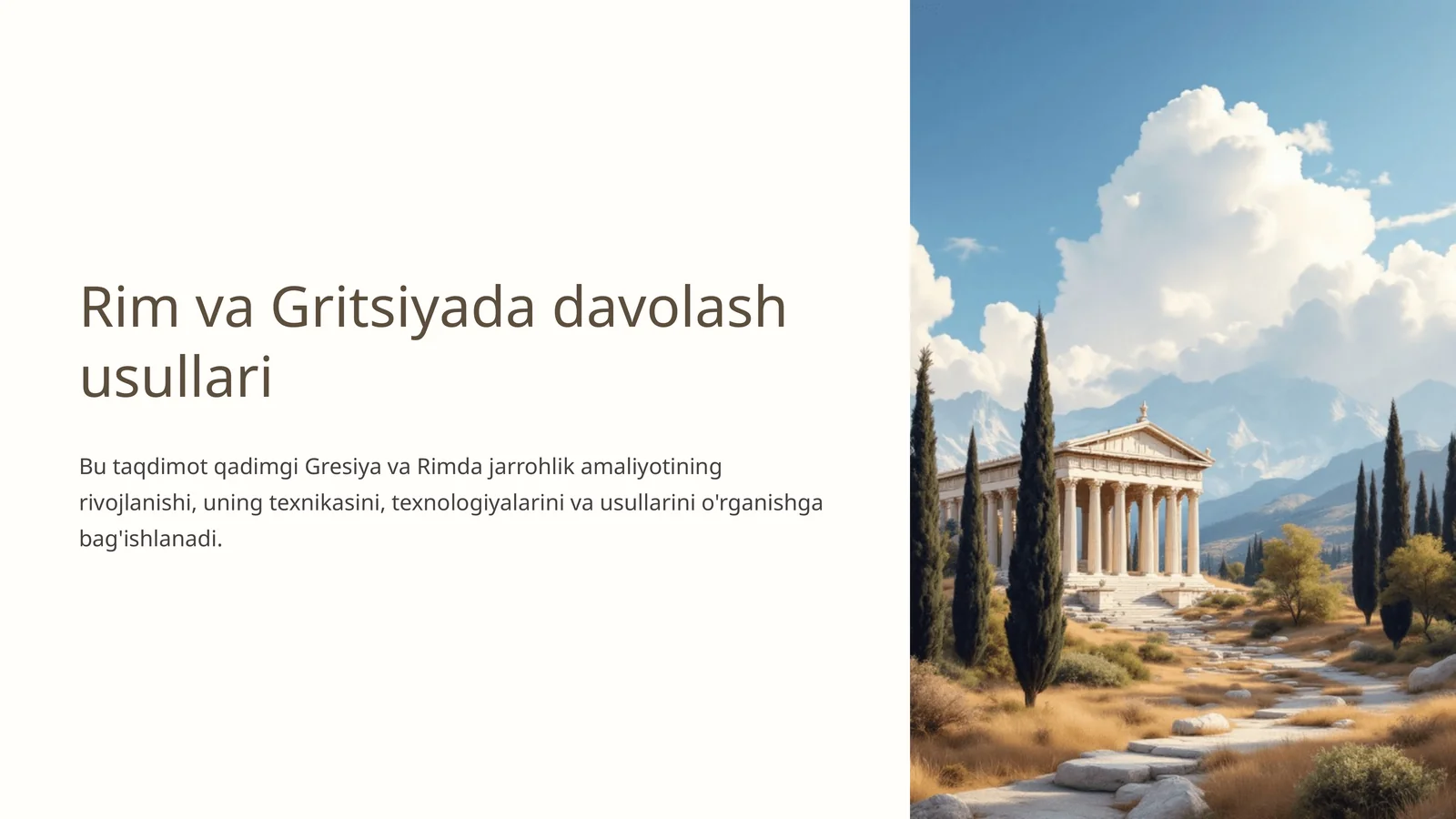 RimvaGritsiyadadavolash usullari