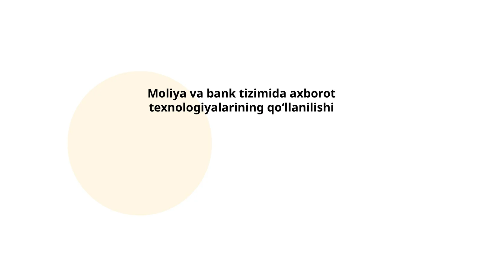 Mobil bank xizmatlarining rivojlanishi va xavfsizligi