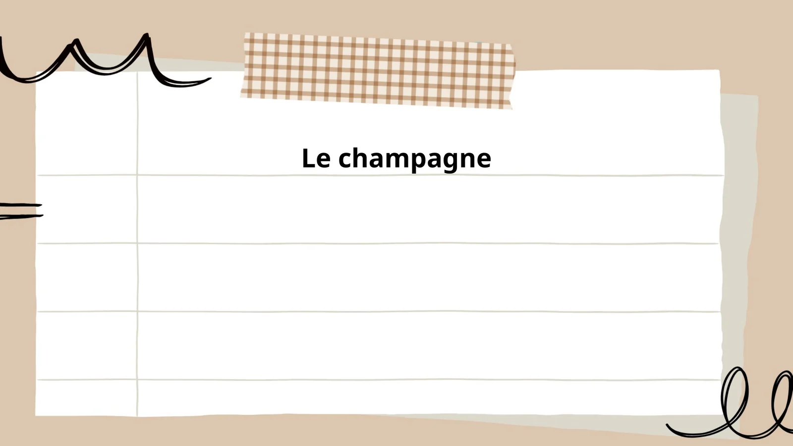 Le champagne