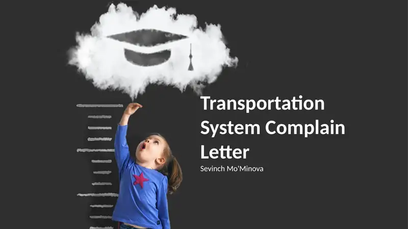 Transportation System Complain Letter