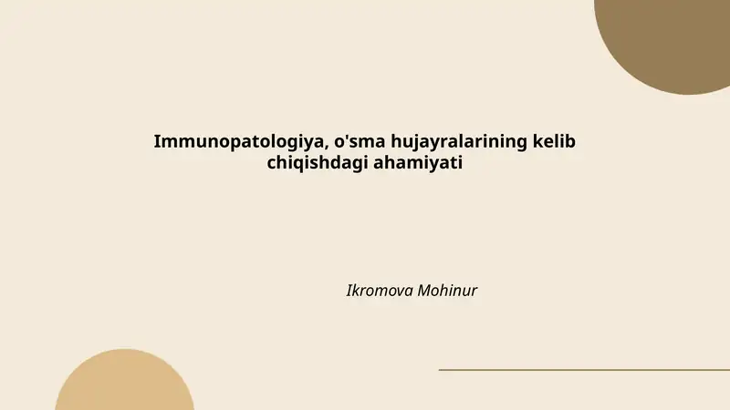 Immunopatologiya