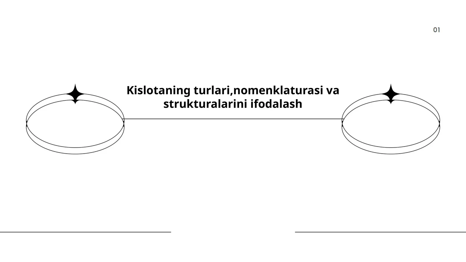 Kislotaning turlari,nomenklaturasi va strukturalarini ifodalash