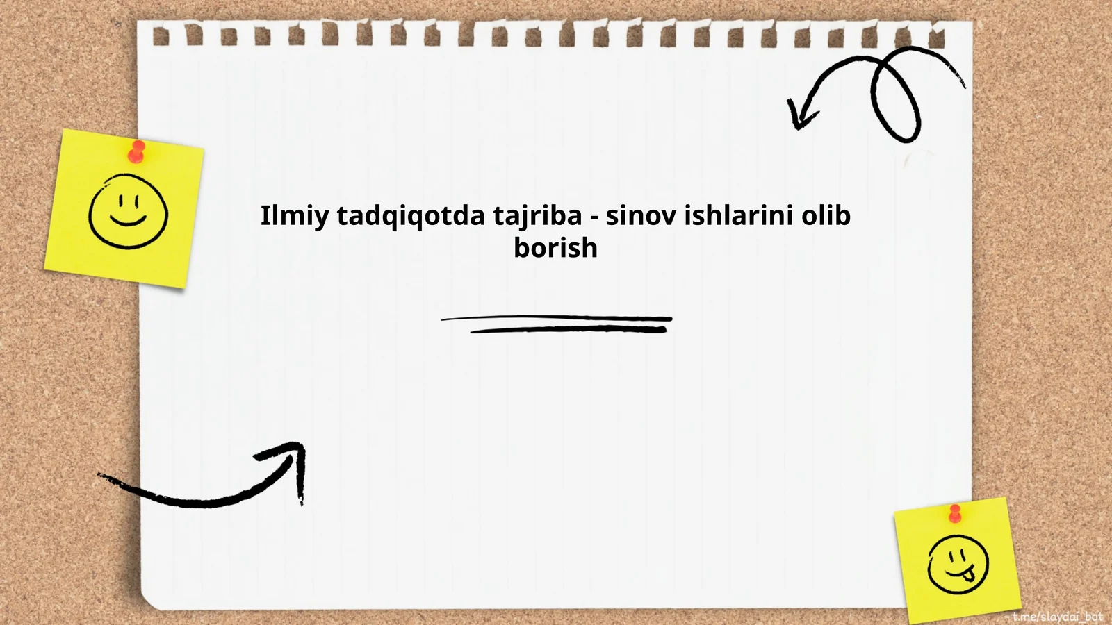 Ilmiy tadqiqotda tajriba - sinov ishlarini olib borish
