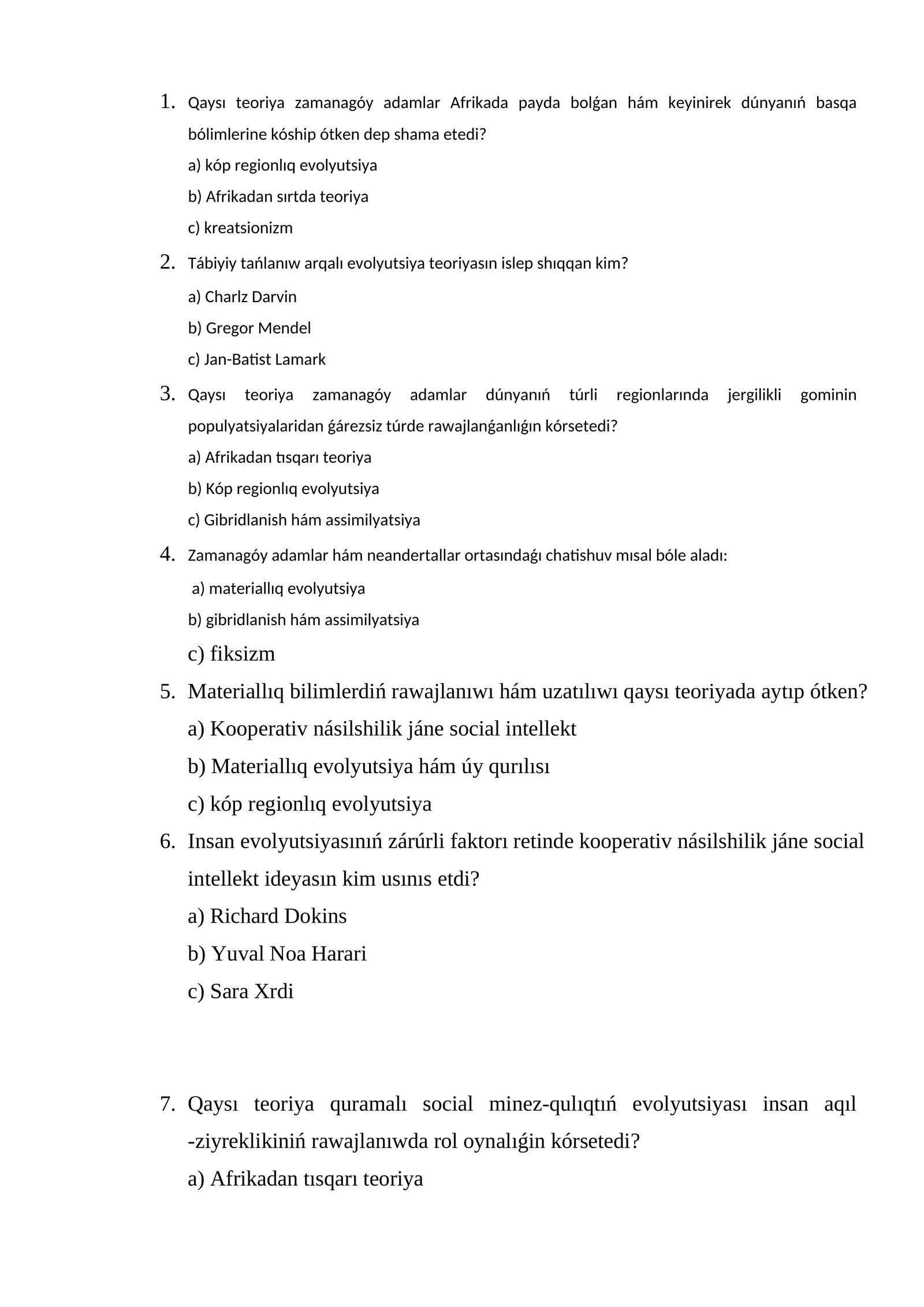 Evolyutsiya teoriyasi