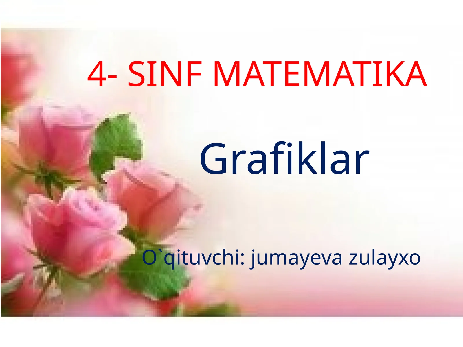 4- SINF MATEMATIKA