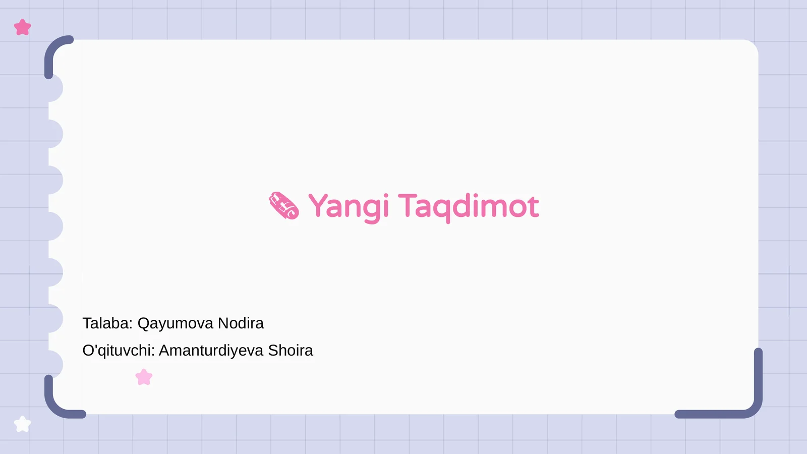 π Yangi Taqdimot