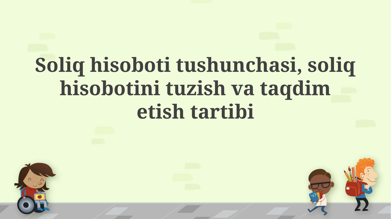 Soliq hisobotining mohiyati va turlari