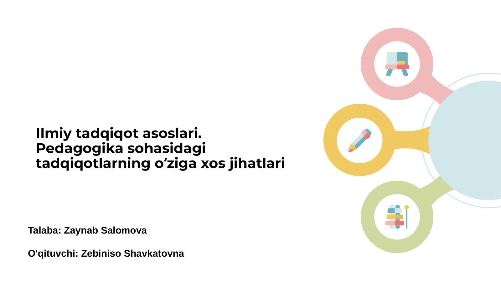 Ilmiy Tadqiqotlar Asoslari