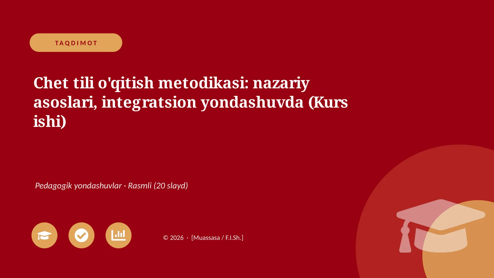 Chet tili o'qitish metodikasi: nazariy asoslari, integratsion yondashuvda