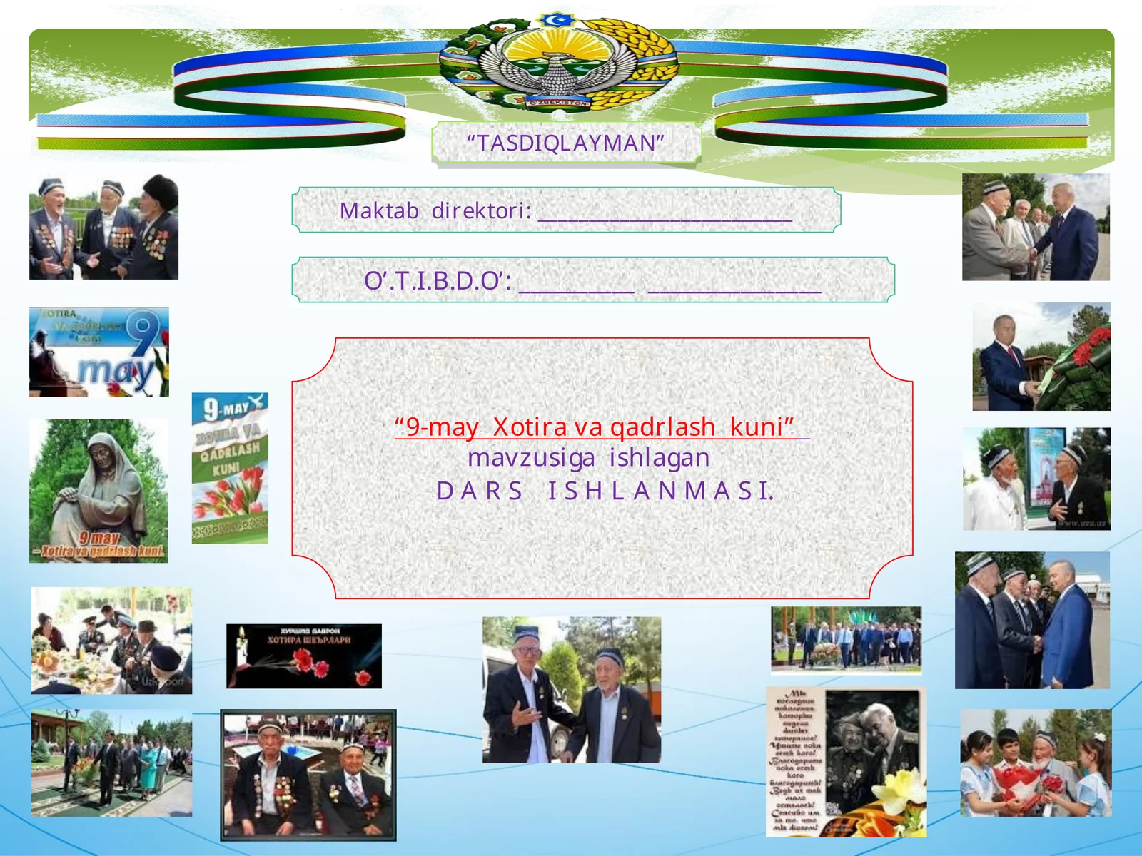 9-may Xotira va qadrlash kuni