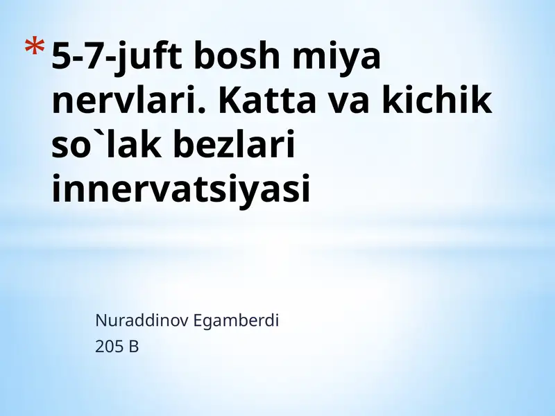 5-7-juft boshmiyanervlari