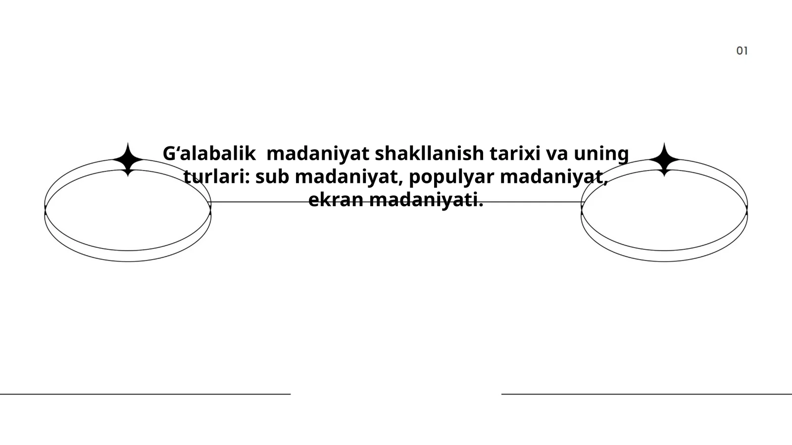 G‘alabalik madaniyat shakllanish tarixi va uning turlari: sub madaniyat, populyar madaniyat, ekran madaniyati