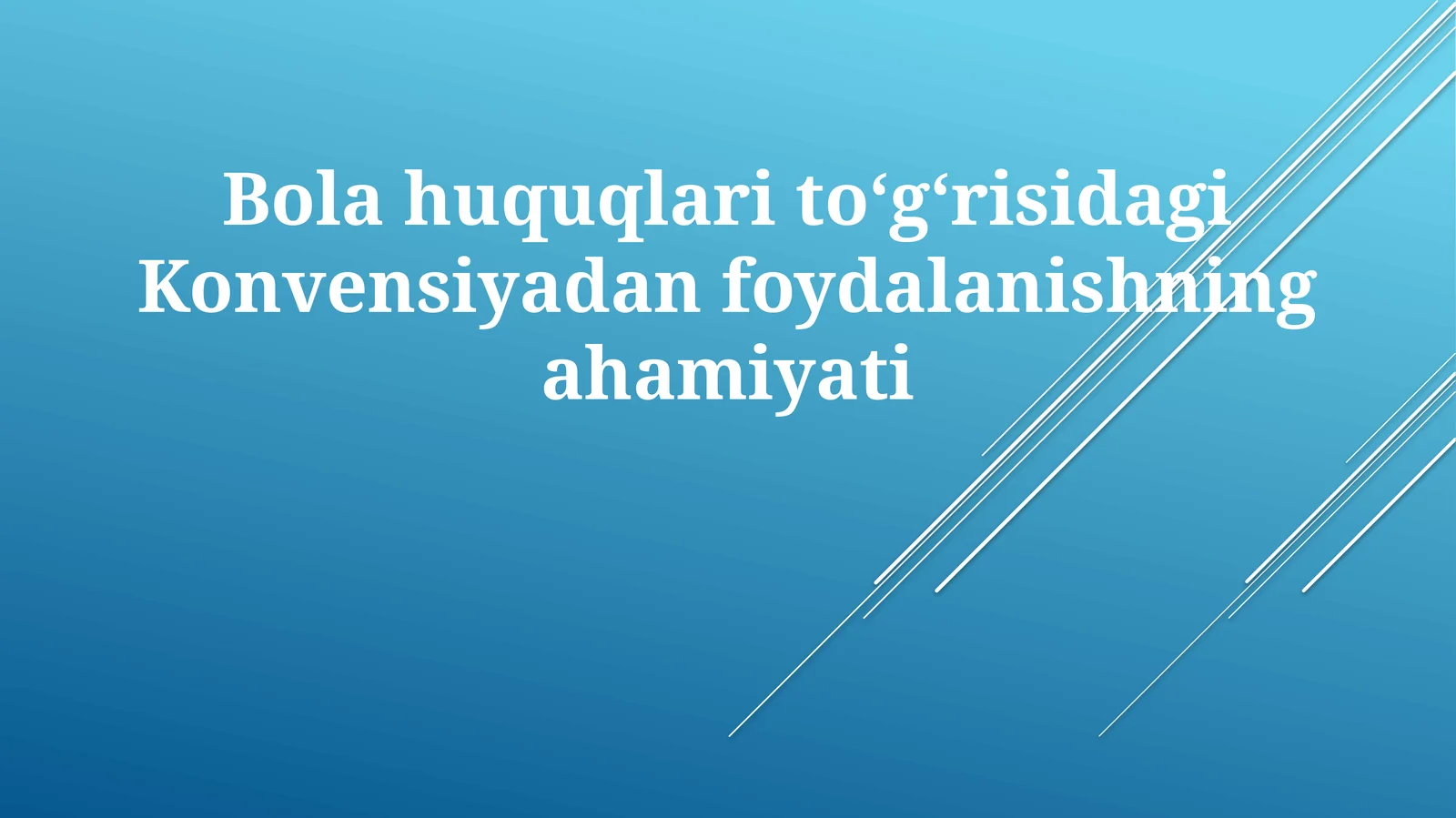 Bolalar Huquqlari Konvensiyasi
