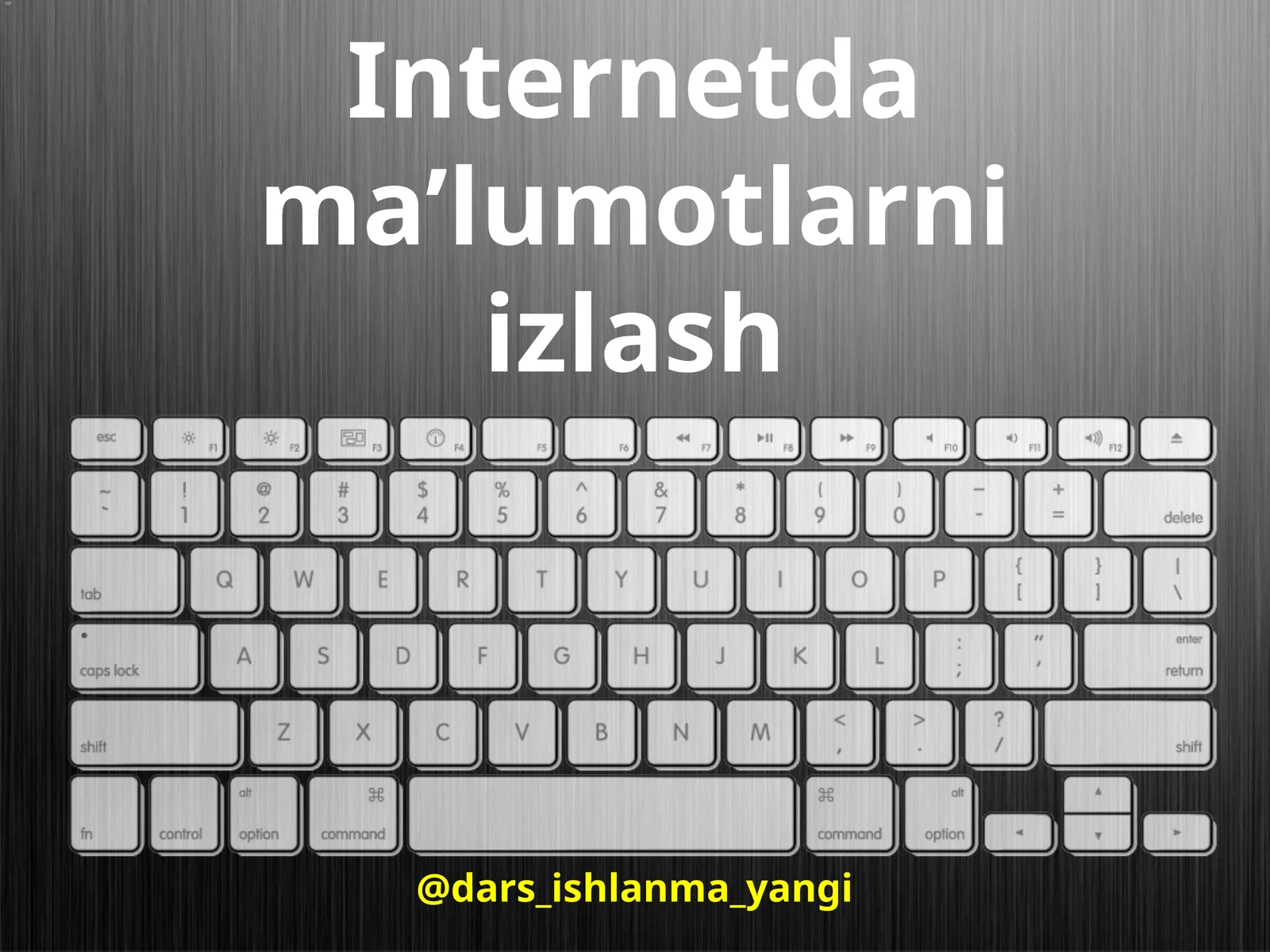 Internetdama’lumotlarniizlash