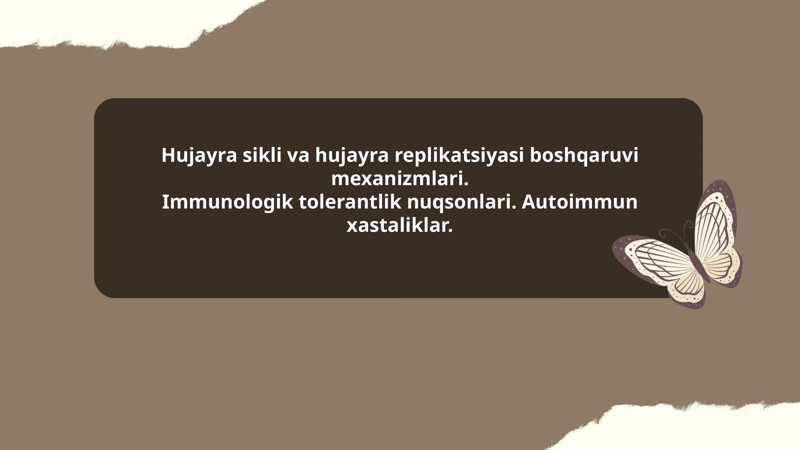 Hujayra sikli va hujayra replikatsiyasi