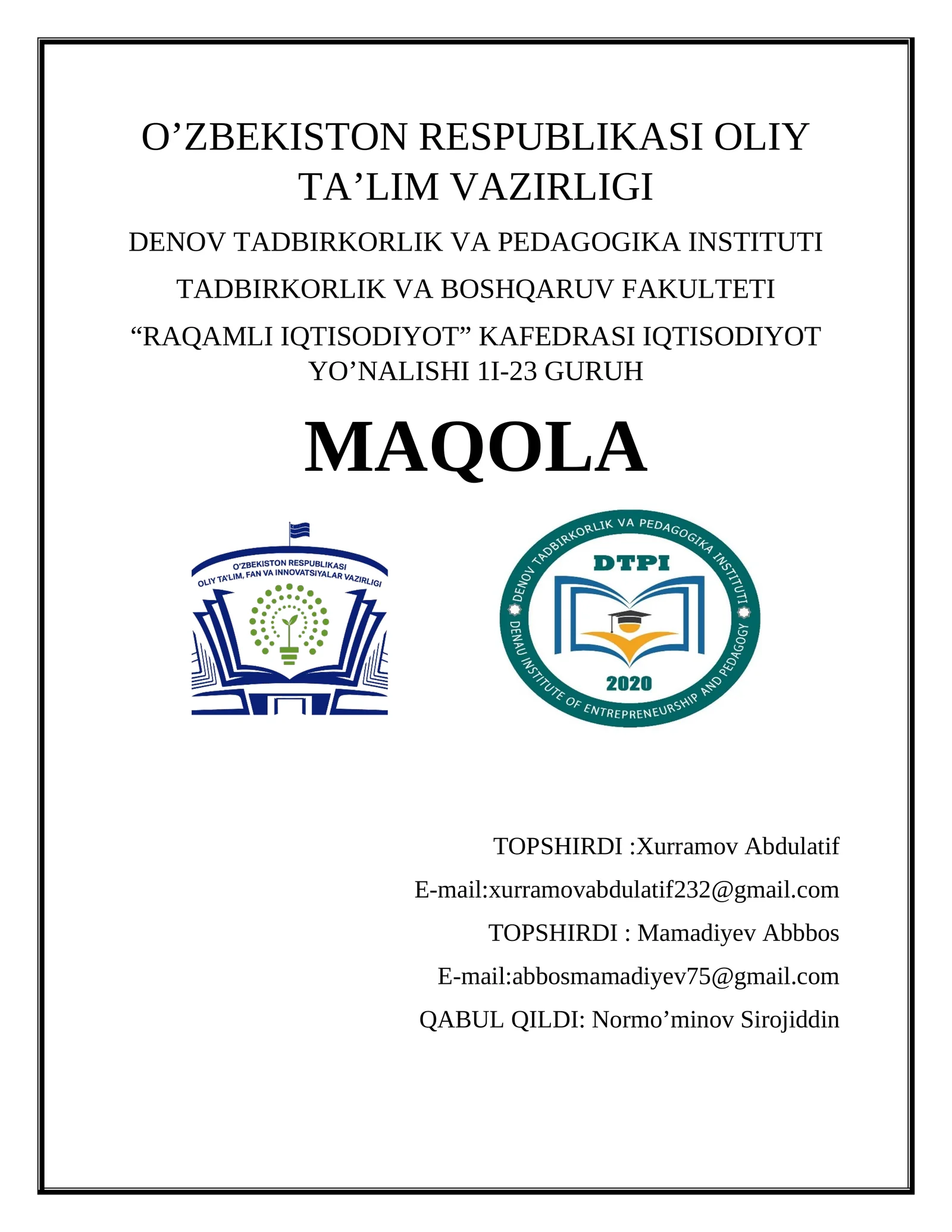 Aksiyadorlik jamiyatlarining korporativ moliyaviy strategiyasi va ularning moliyaviy holati tahlili