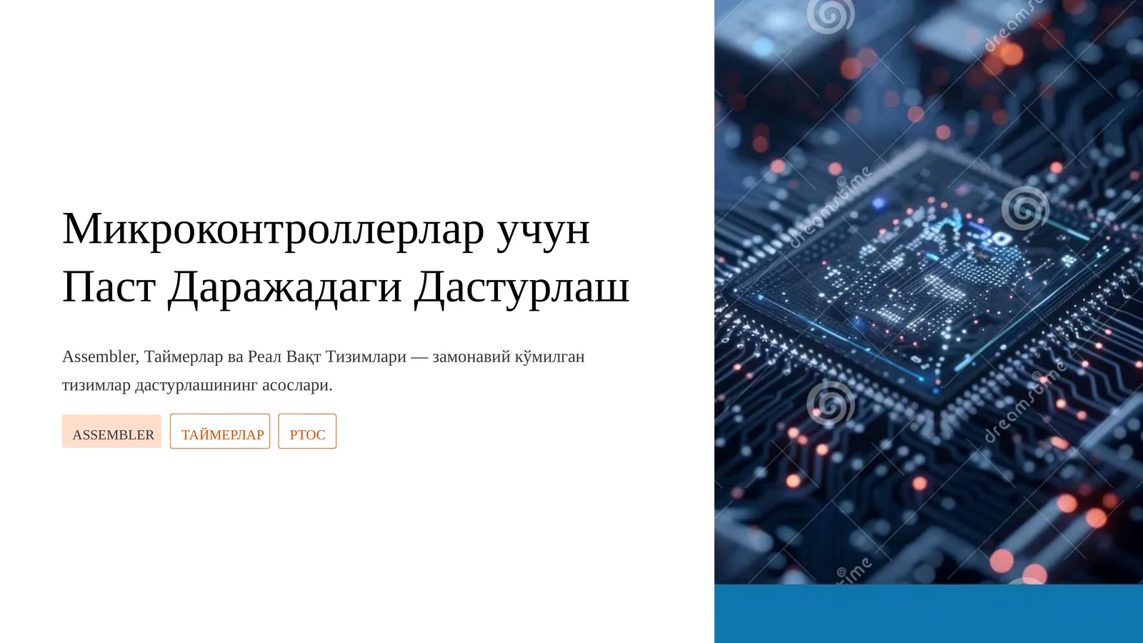 Микроконтроллерлар учун Паст Даражадаги Дастурлаш