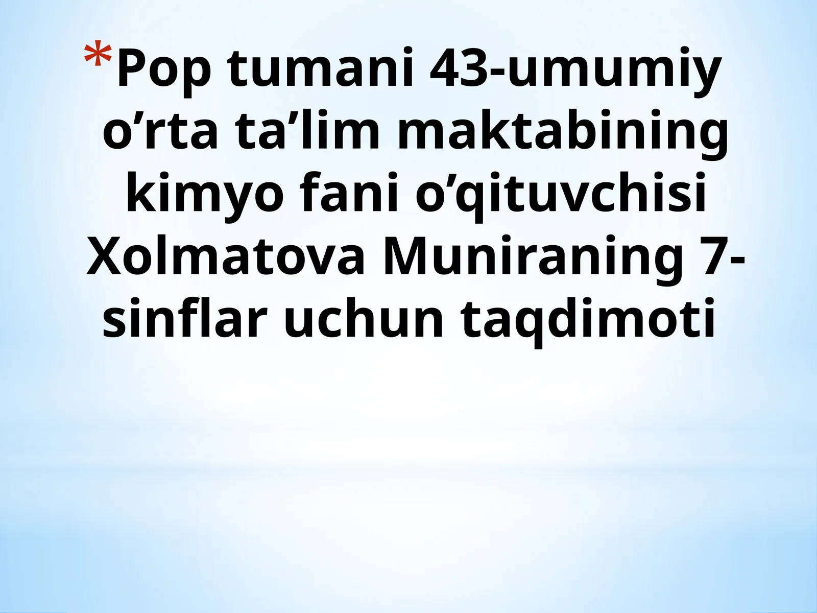 Tuzlarni olinishi va xossalari