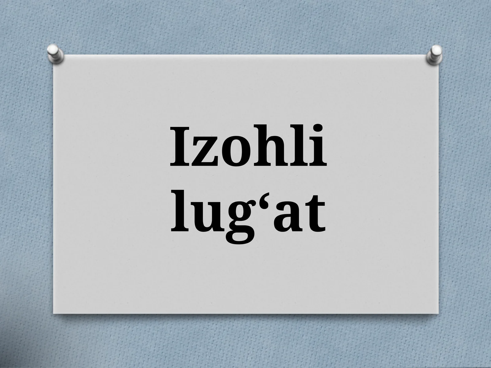 Izohlilug‘at