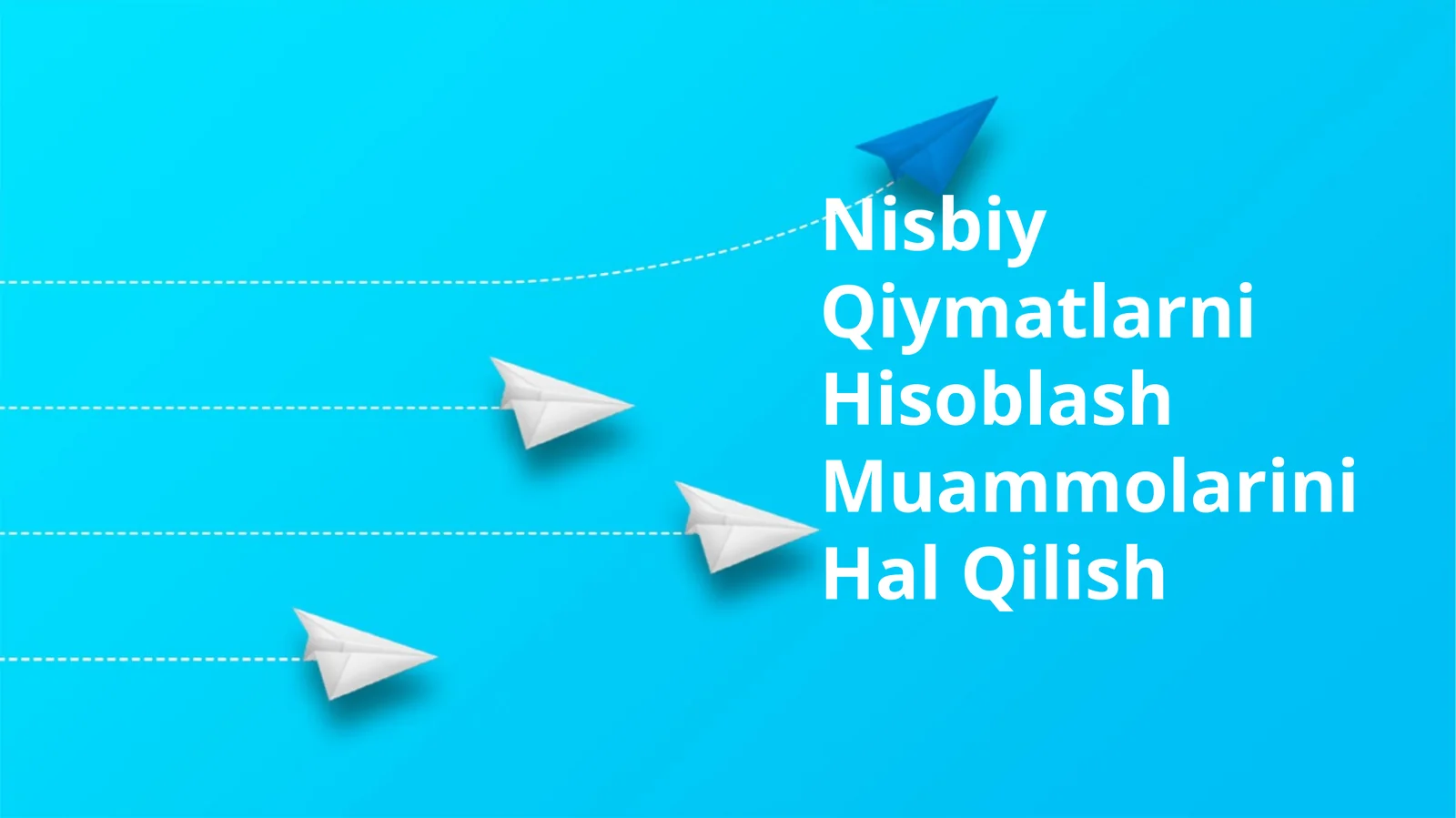 Nisbiy Qiymatlarni Hisoblash Muammolarini Hal Qilish