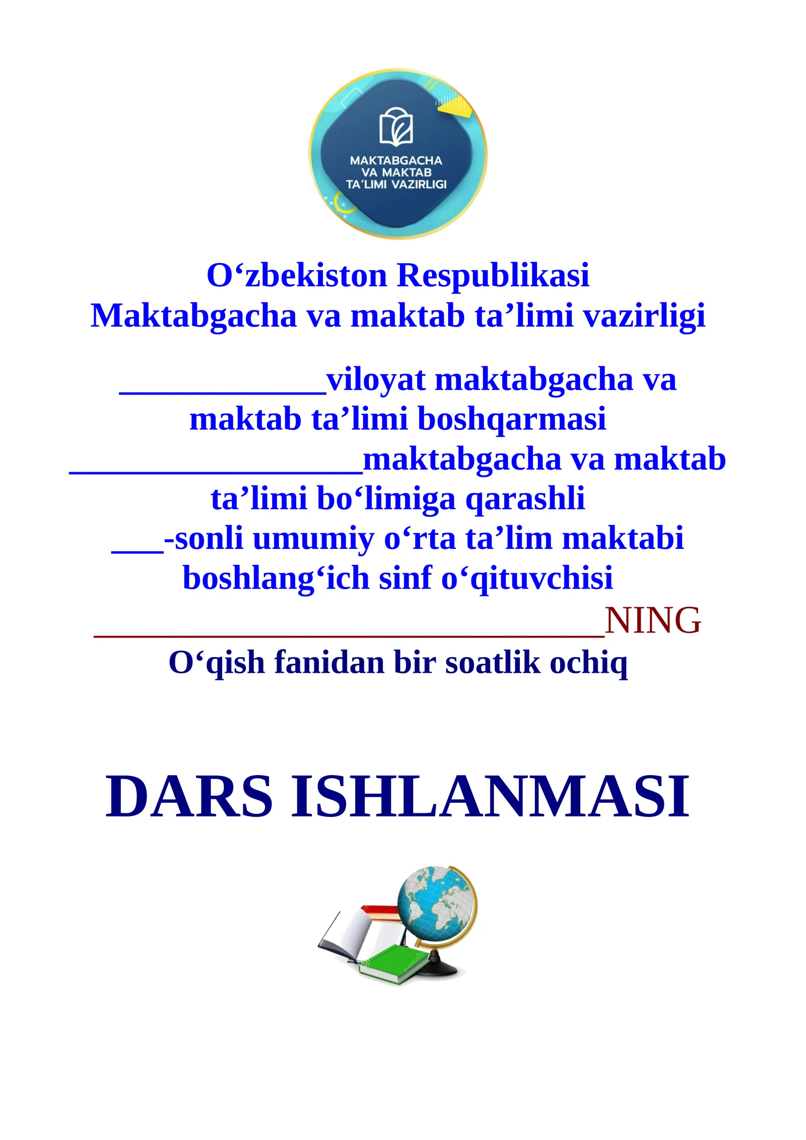 1-sinf o‘qish kulib keldi Navro‘zim 3-chorak dars ishlanmasi