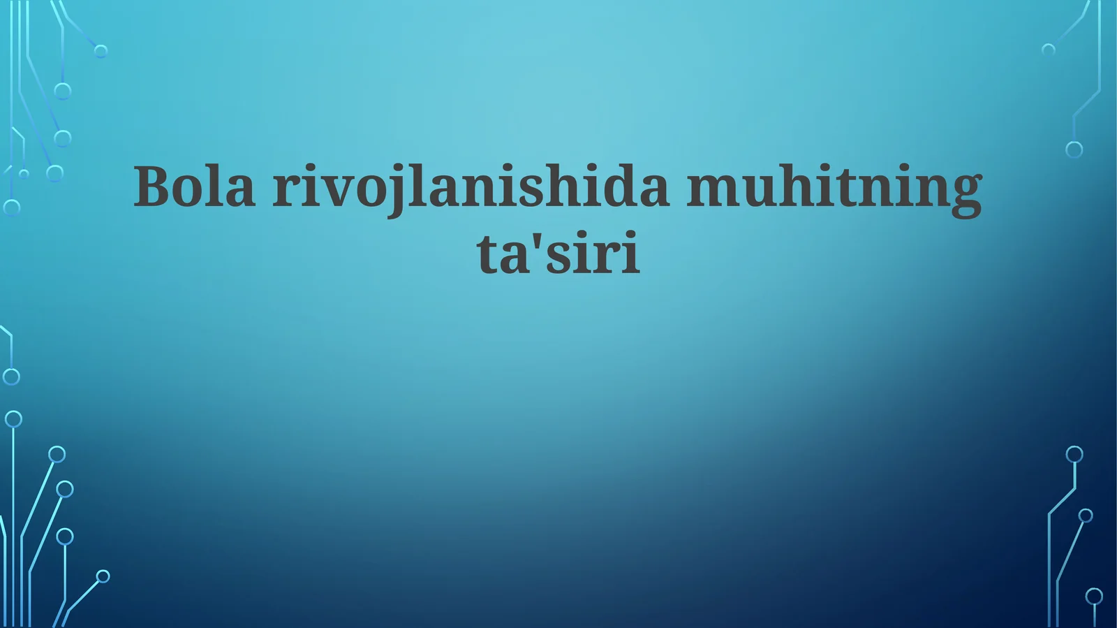 Ekologik qoidalar va to'p ishlab chiqarish