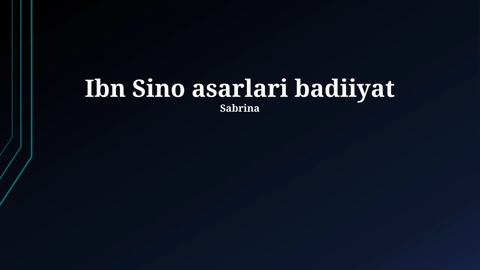 Ibn Sino asarlari badiiyat