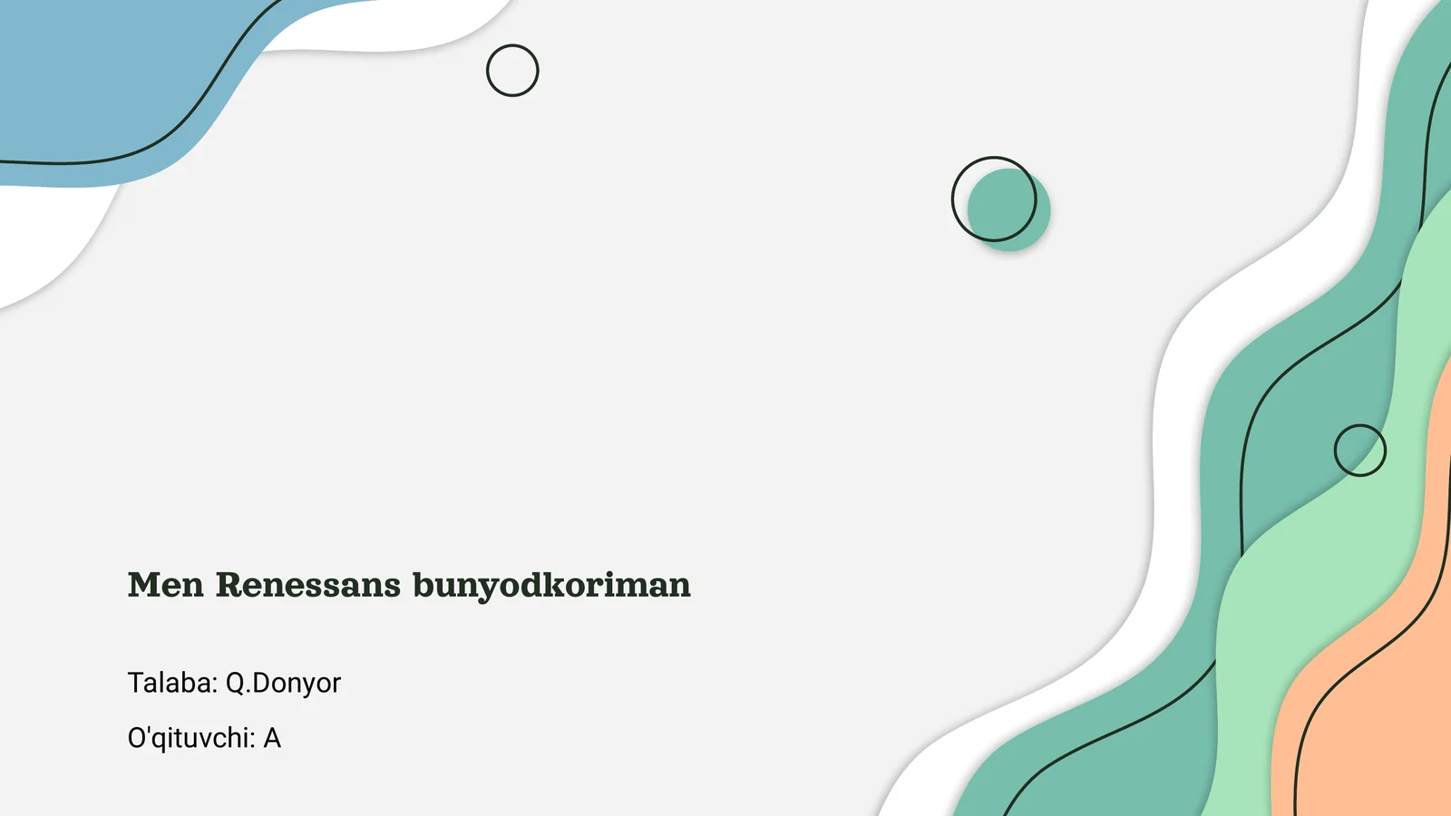 Men Renessans bunyodkoriman