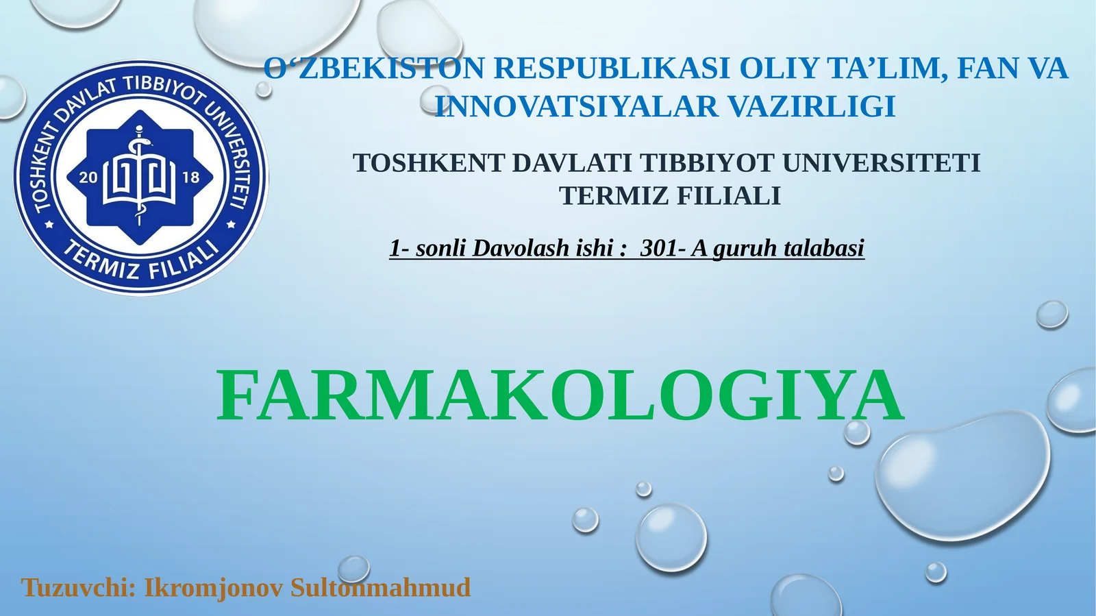 Farmokalogiya