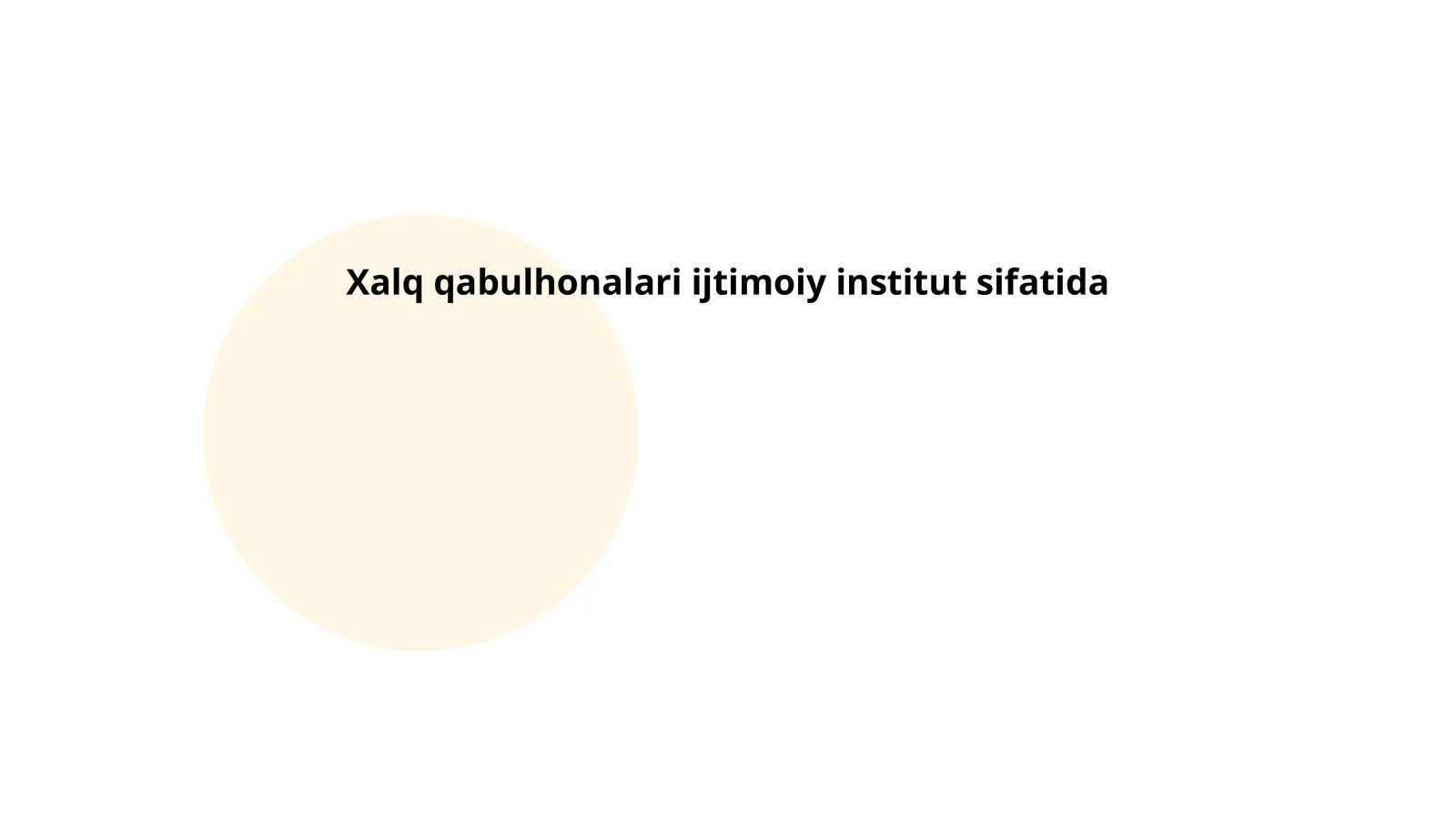 Xalq qabulhonalari ijtimoiy institut sifatida