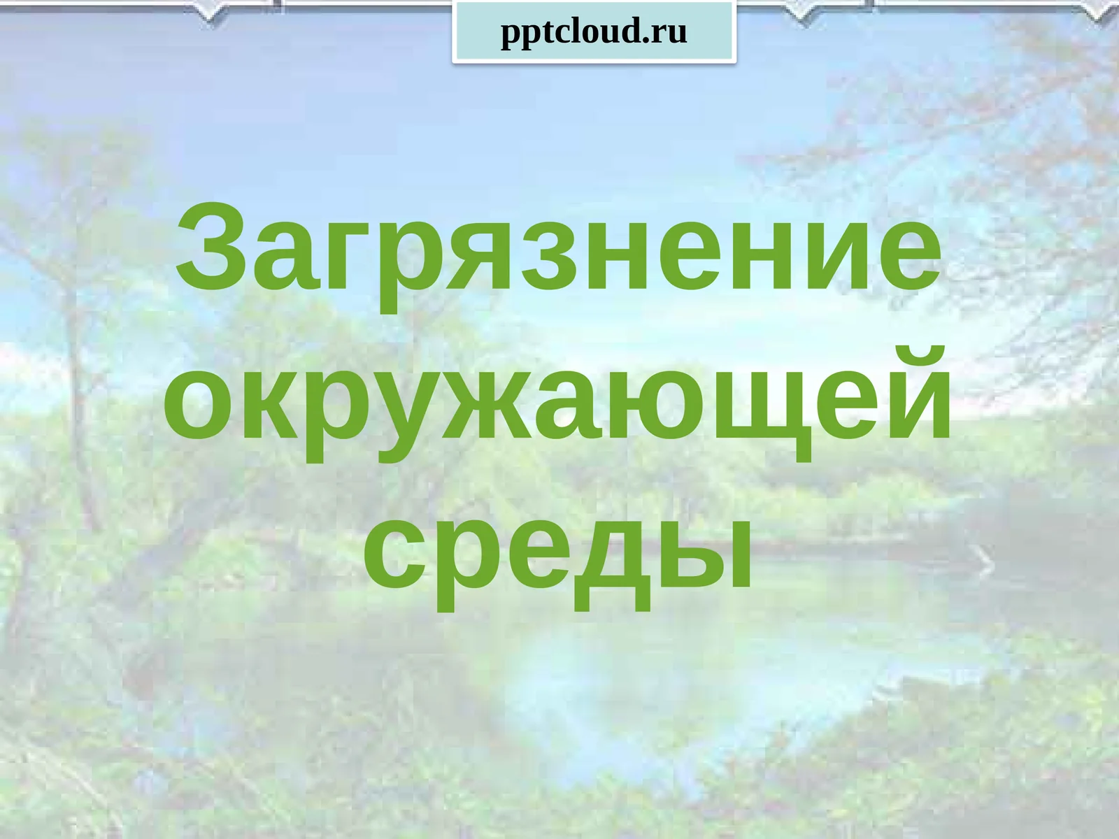 Загрязнение окружающей среды