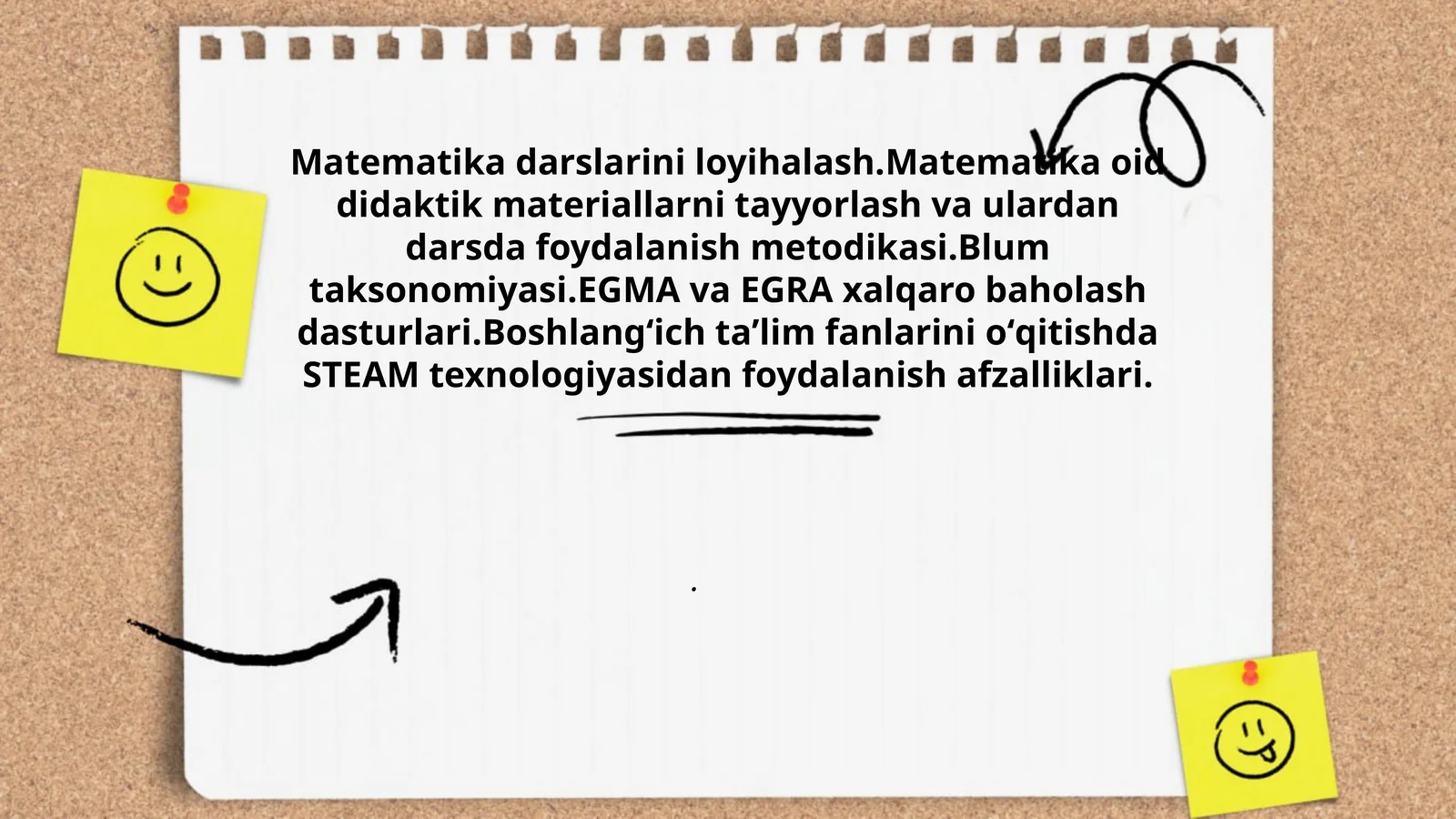 Matematika darslarini loyihalash