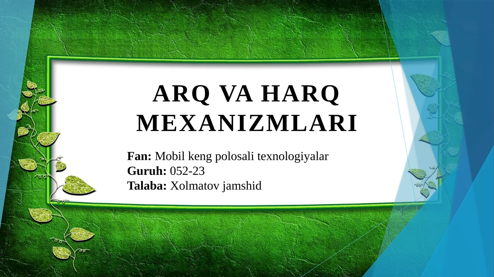 ARQ va HARQ mexanizmlari