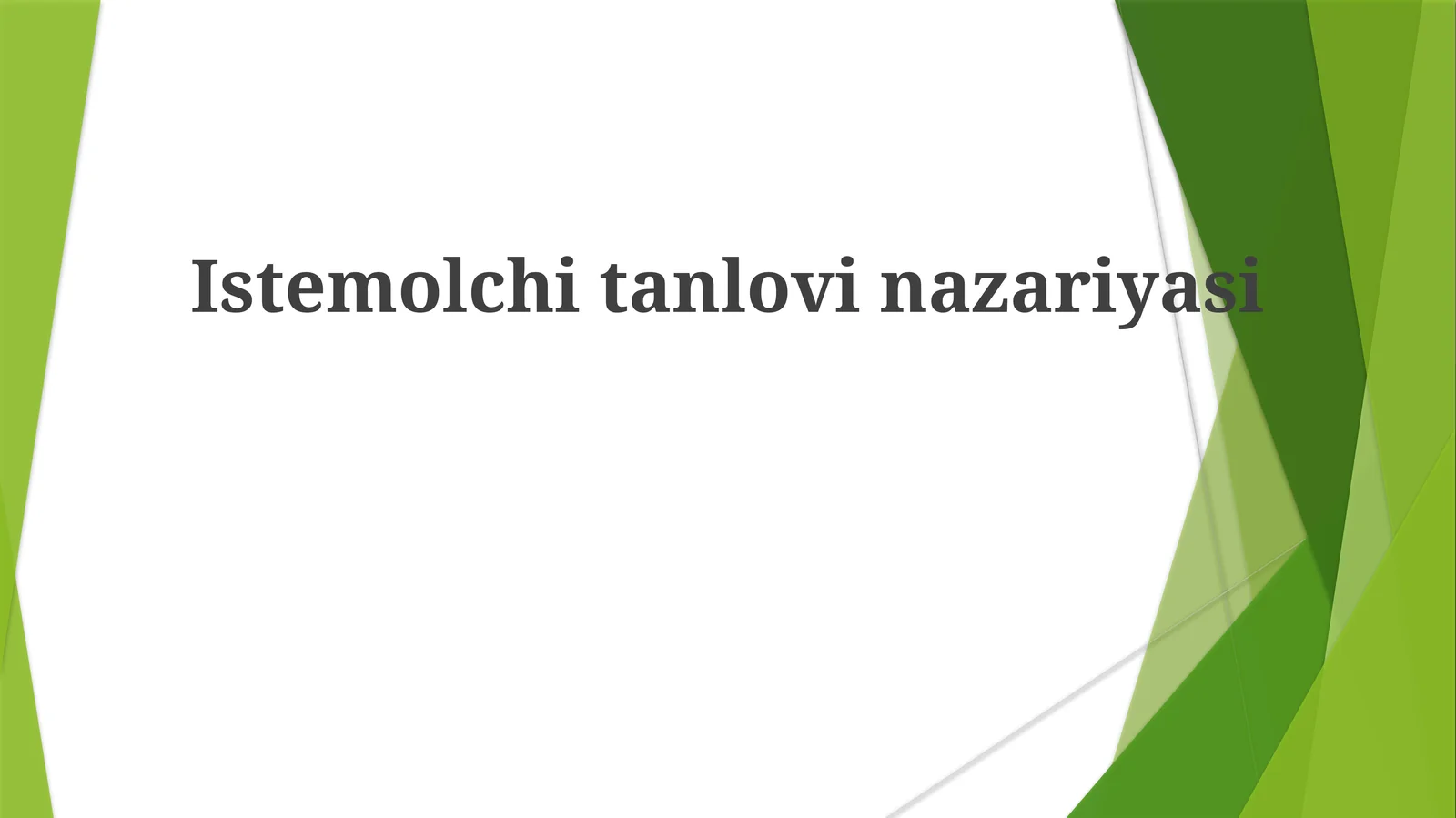 Istemolchitanlovinazariyasi