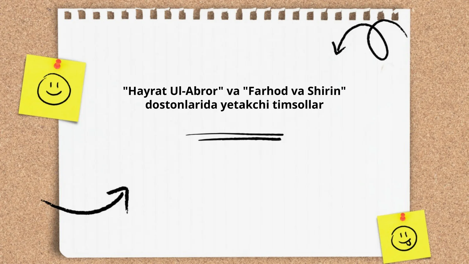 "Hayrat Ul-Abror" va "Farhod va Shirin" dostonlarida yetakchi timsollar