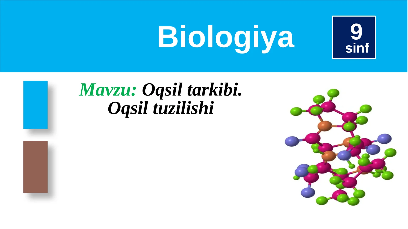 Oqsiltarkibi. Oqsiltuzilishi