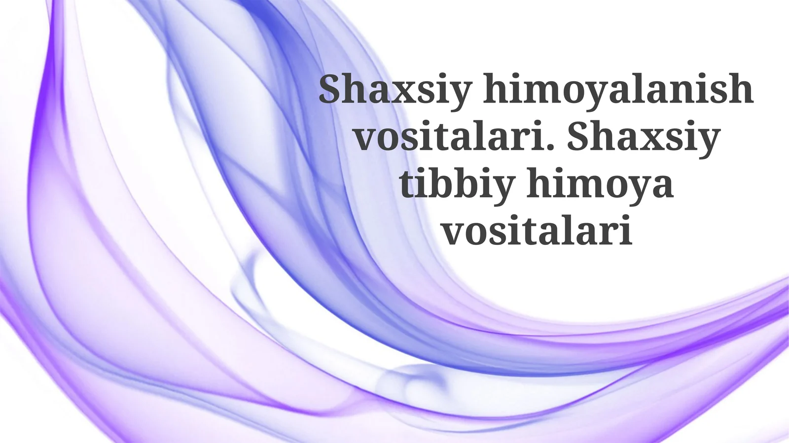 Shaxsiy himoya vositalari va tibbiy himoya vositalari: Asosiy tushunchalar va qo'llanilish sohalari