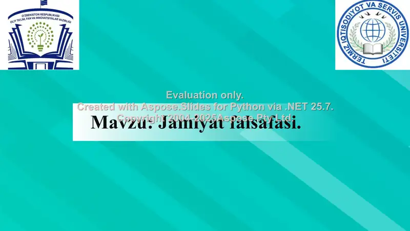 Jamiyat falsafasi