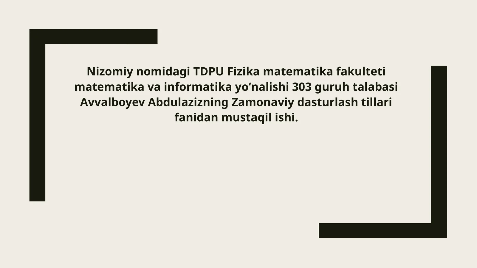 Pythondamassivlar va satrlarga doir dastur tuzish