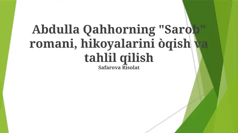 "Sarob" roman