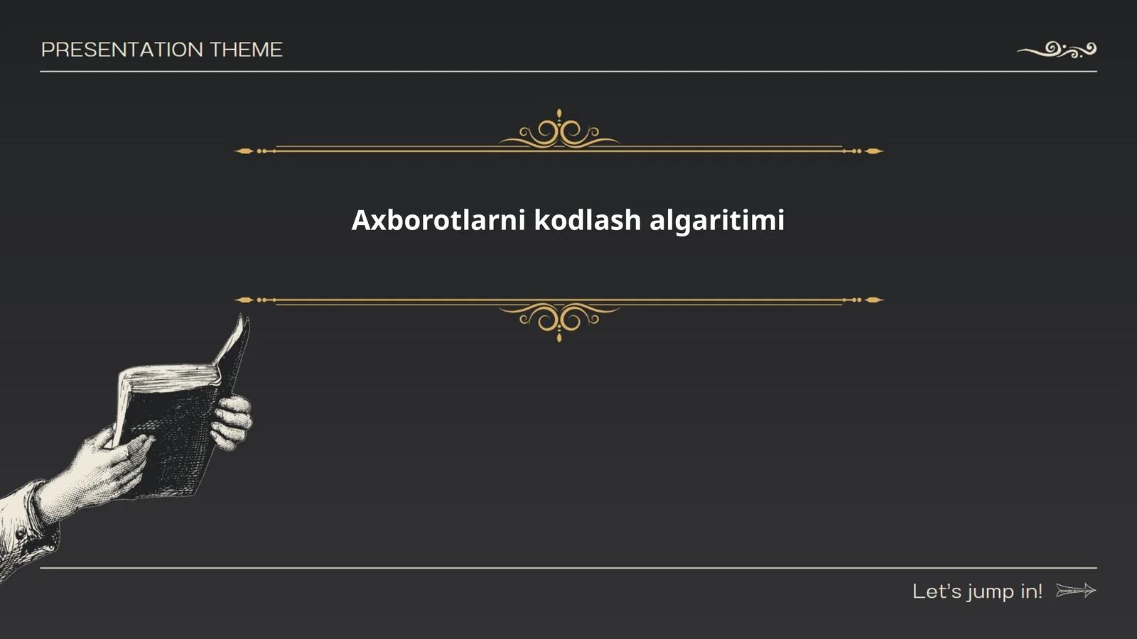 Axborotlarni kodlash algaritimi