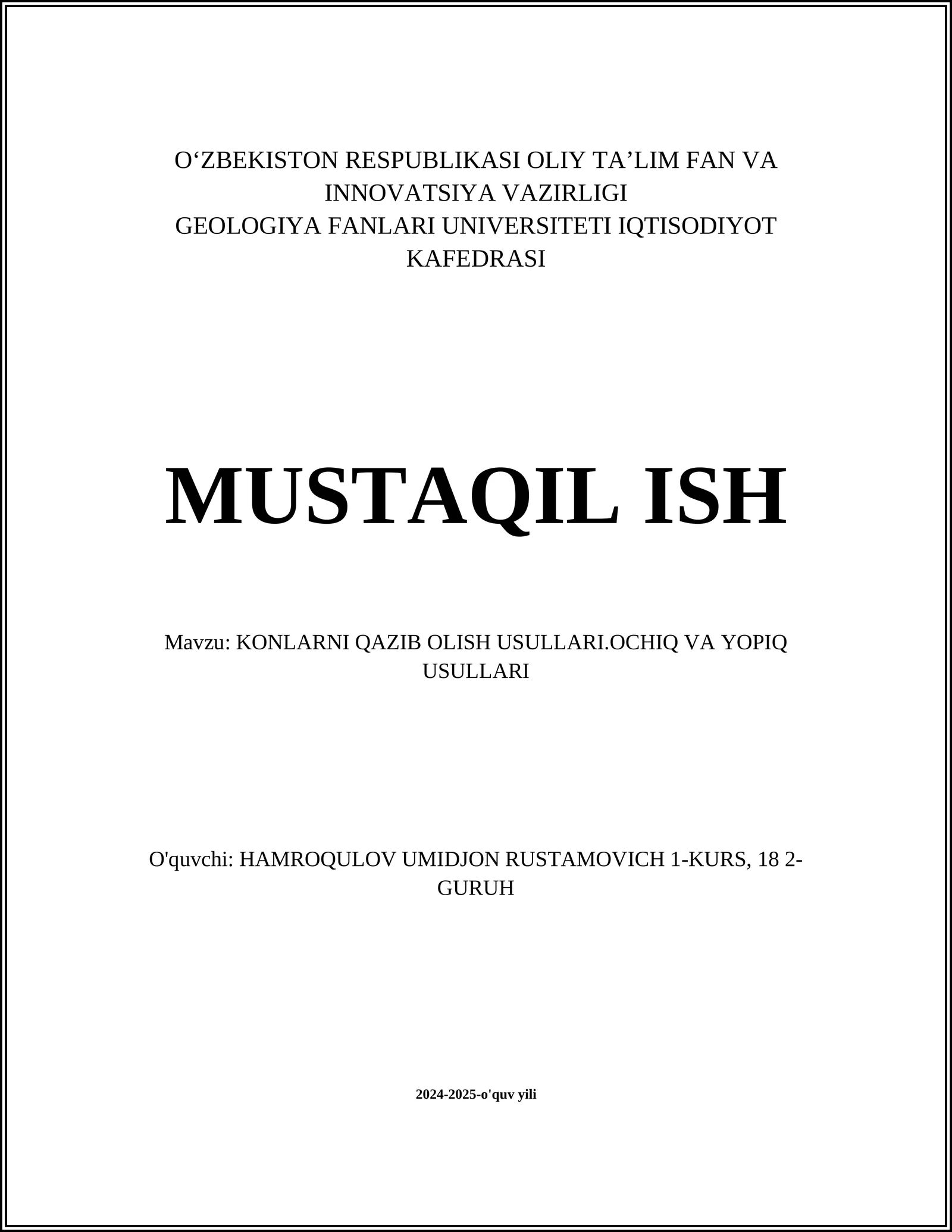 KONLARNI QAZIB OLISH USULLARI TARIXI