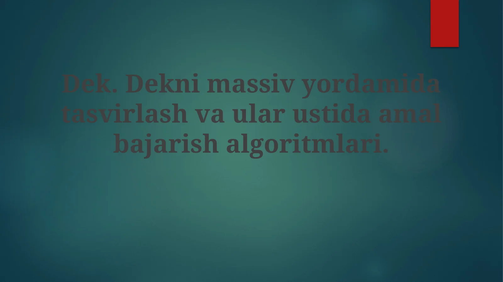 Daraxtsimon tuzilmalar yordamida tasvirlarni ifodalash va manipulyatsiya qilish algoritmlari
