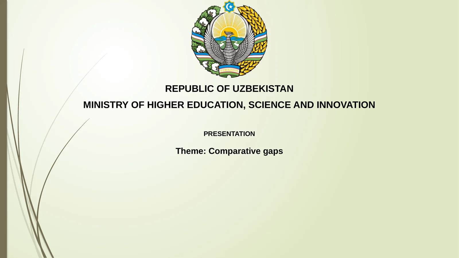 Comparative Gaps Presentation