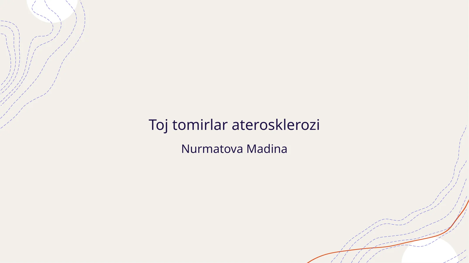 Toj tomirlari aterosklerozi