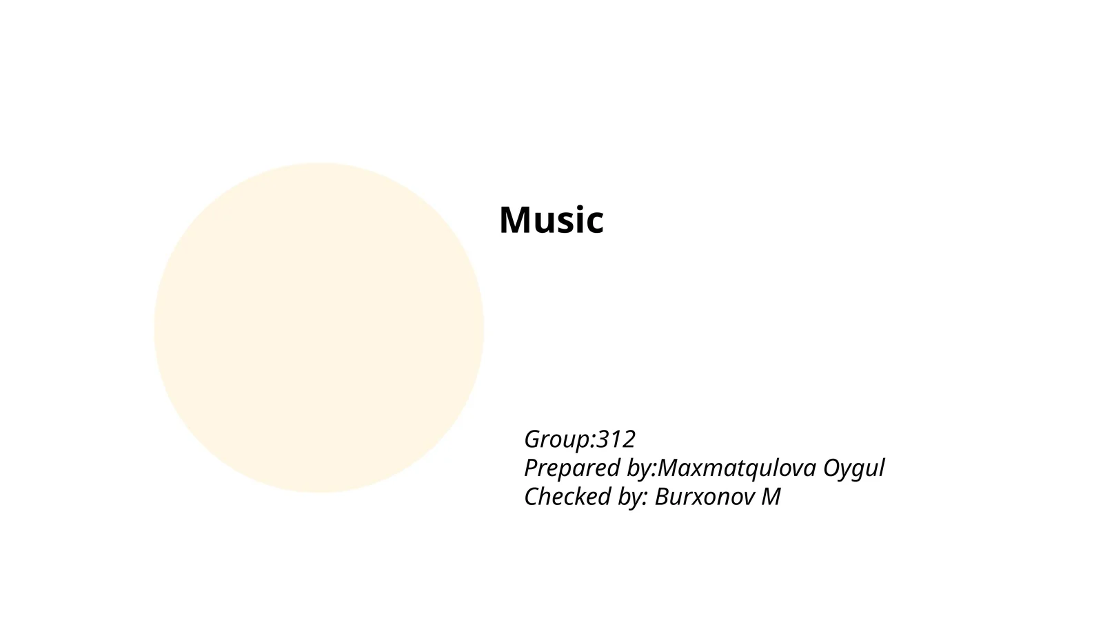 Music Theory Lecture
