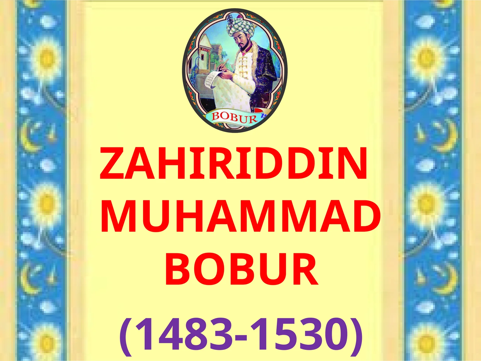 8-sinf Adabiyot fanidan Bobur lirikasi dars taqdimot